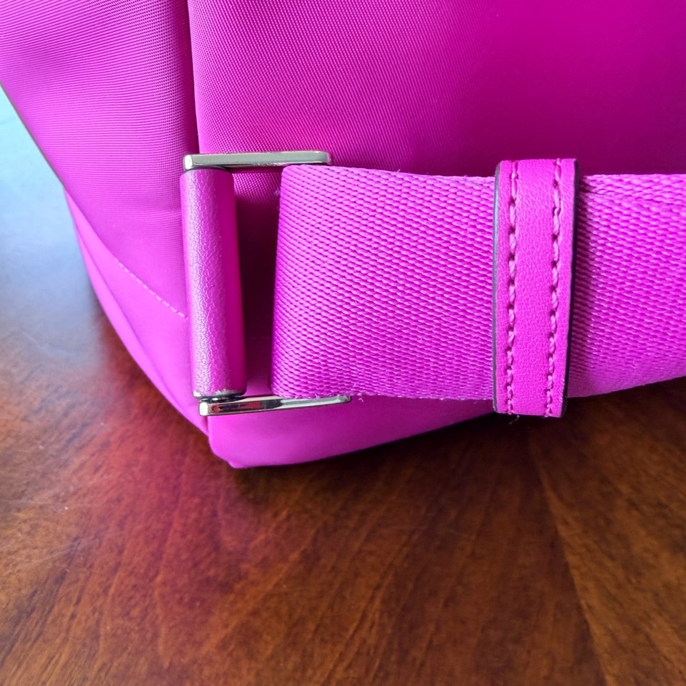 Kate Spade New York Ella Large Puffy Hot Pink Backback - Picture 7 of 11